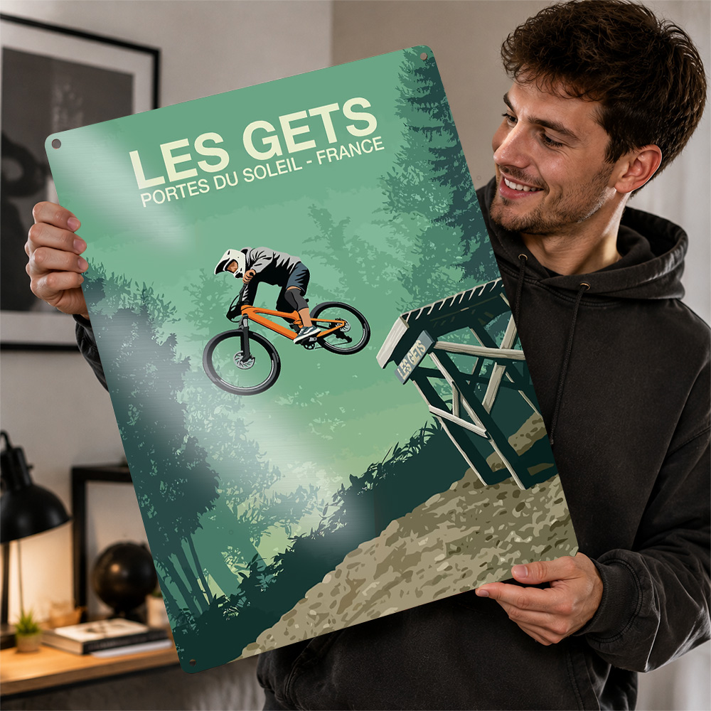 โปสเตอร์พิมพ์ลายจักรยานเสือภูเ - Mountain Biking Europe บทวิจารณ์และราคา